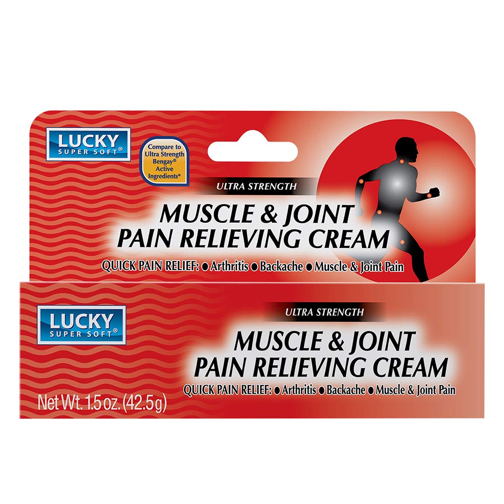 Lucky Super Soft Muscle & Joint Pain Relieving Cream, 1.5 Ounce