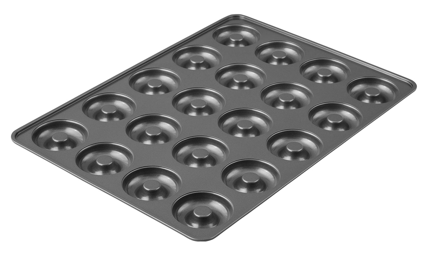 Wilton Perfect Results Non-Stick Donut Pan , 20-Cavity Donut Baking Pan, Steel