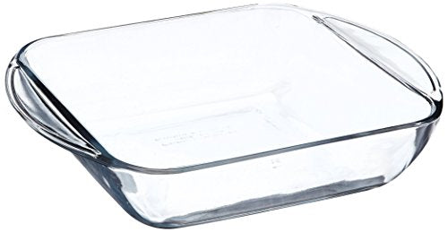 Anchor Hocking 77887 Fire-King Square Cake Dish, Glass, 8-Inch