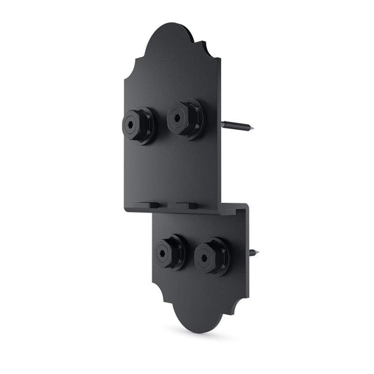 Ozco Building Products 54210 Laredo Sunset Lite 8-inch Post to Beam, (2 per Pack), Black