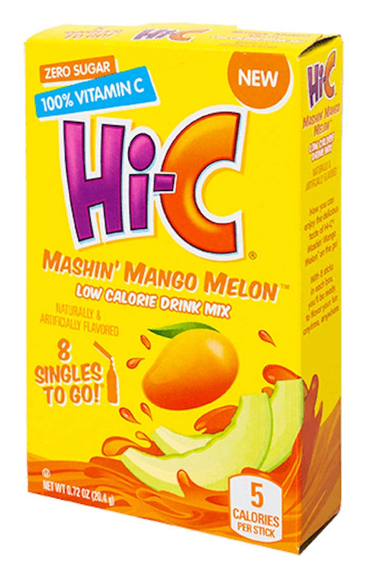 HI-C MASHIN' MANGO MELON SINGLE TO GO DRINK MIX
