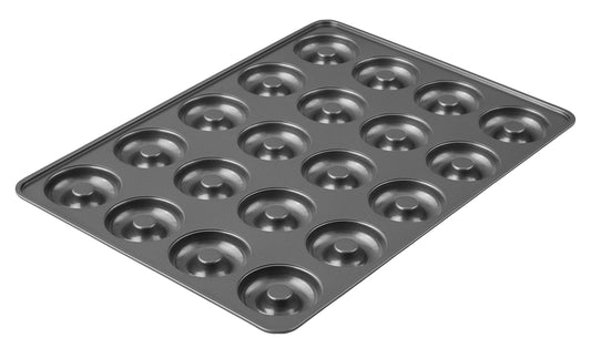 Wilton Perfect Results Non-Stick Donut Pan , 20-Cavity Donut Baking Pan, Steel